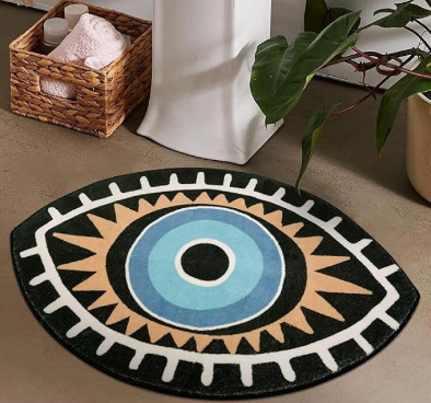 Good Energy Rug with Greek Eye Design (One Piece)