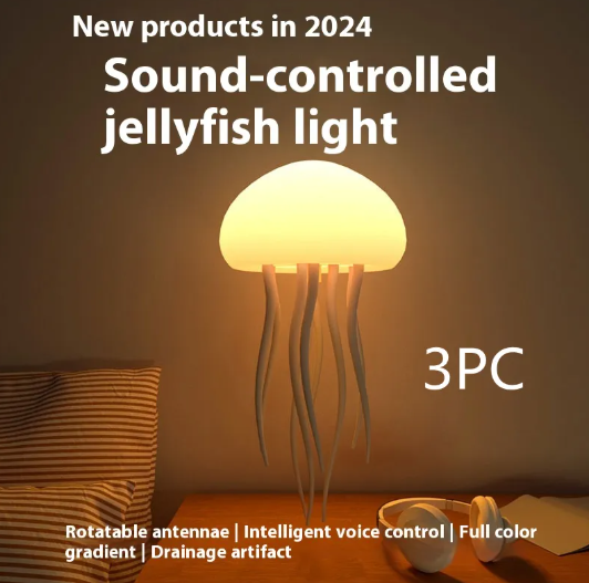 LED Jellyfish Mood Lamp Night Light