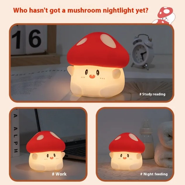 Spore Glow — Silicone Mushroom Night Light