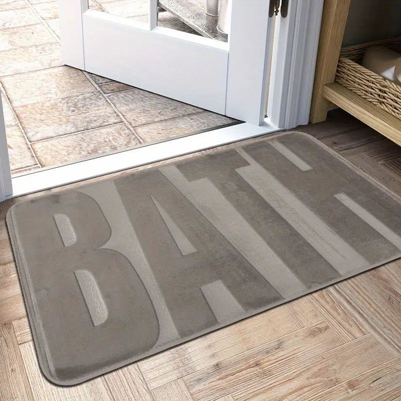 Memory Foam Washable Bath Rug - Soft & Non-Slip