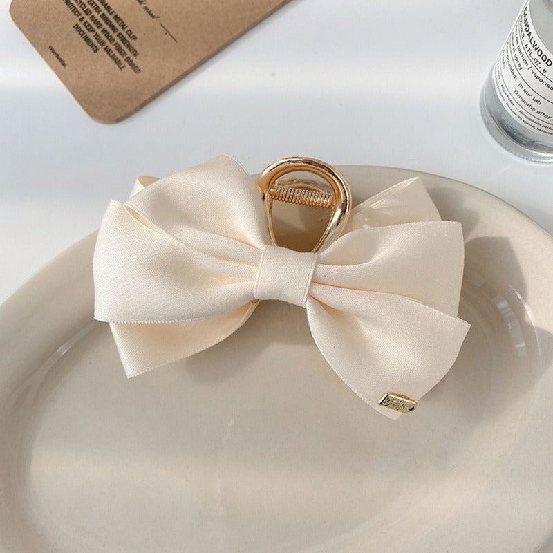 New Temperament Hair Bow Grab Clip for Women