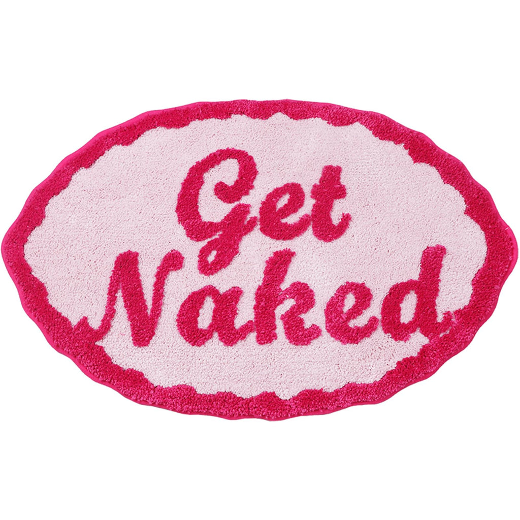 HAIWAOO Get Naked Bath Mat32x20 Non Slip and Soft Absorbent Bathroom RugsMachine Wash/Dry Bath Rugs for BathroomFloorTubShowerPink