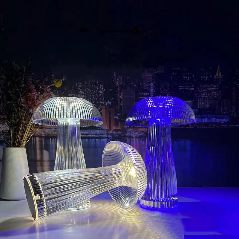 Mushroom Crystal Table Lamp - Colorful Touch Light