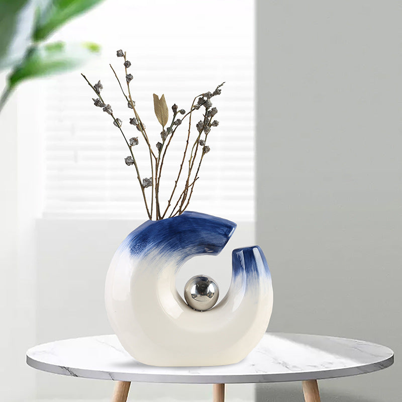 Tilt — Oblique Mouth Ceramic Vase