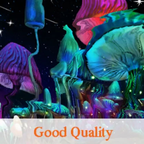 Mushroom Wall Tapestry - Aesthetic Starry Night Decor