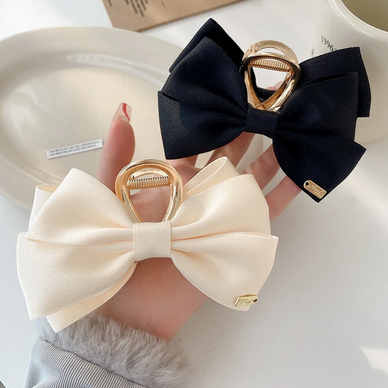 New Temperament Hair Bow Grab Clip for Women