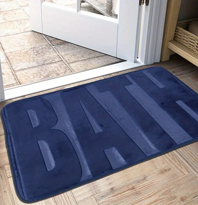 Memory Foam Washable Bath Rug - Soft & Non-Slip