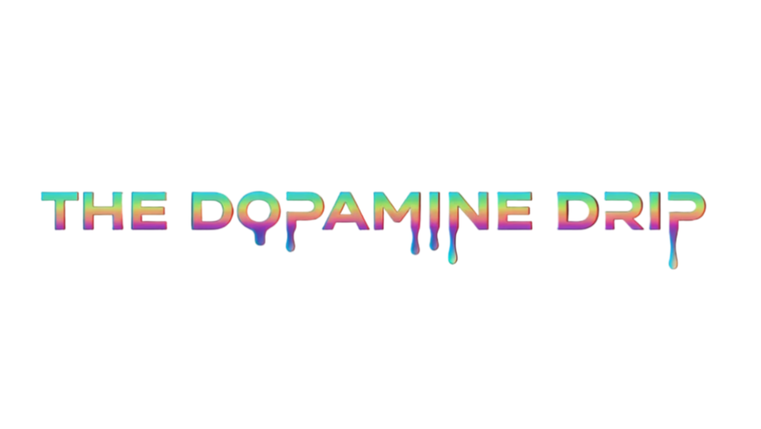 The Dopamine Drip Logo - Holographic Glitch